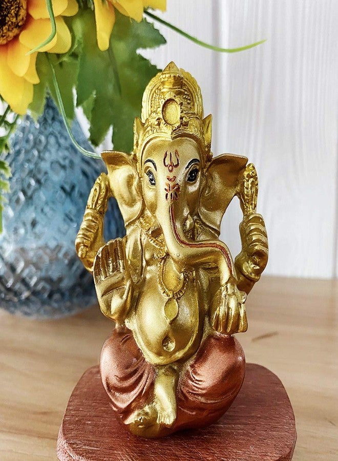 BangBangDa Hindu Ganesh for Car Dashboard - Indian Mini Ganesha Statue Decor India Home Office Temple Mandir Pooja Items Diwali Gift Murti Ganpati Idol Yoga Zen Meditation Room Altar Shrine Kit - Image 2